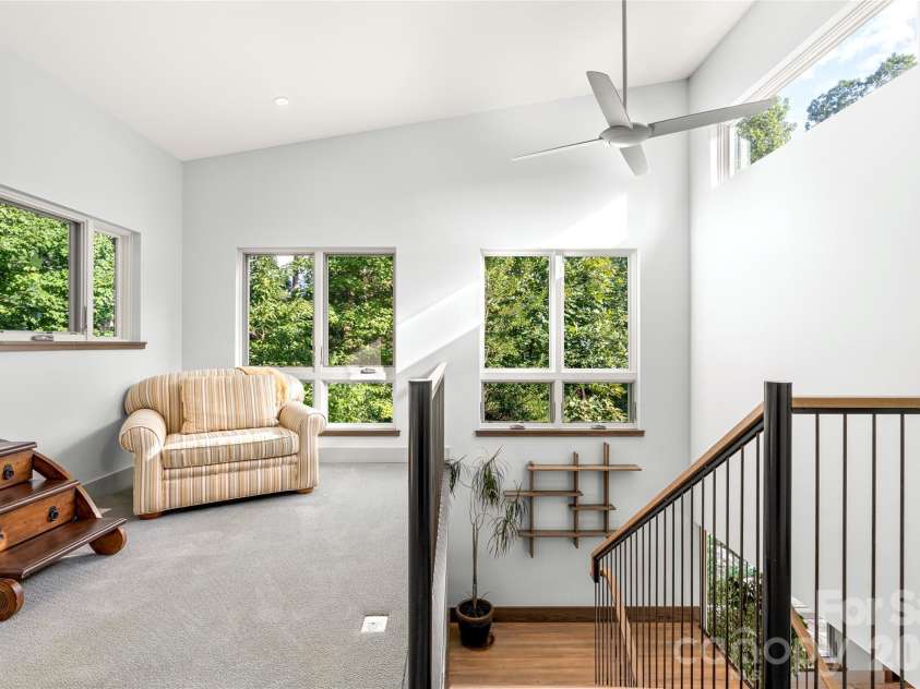 34 Bee Balm Way, Asheville, NC 28804.  MLS# CAR4420482, YatesRealty ID 53633. Upstairs guest sitting area loft.
