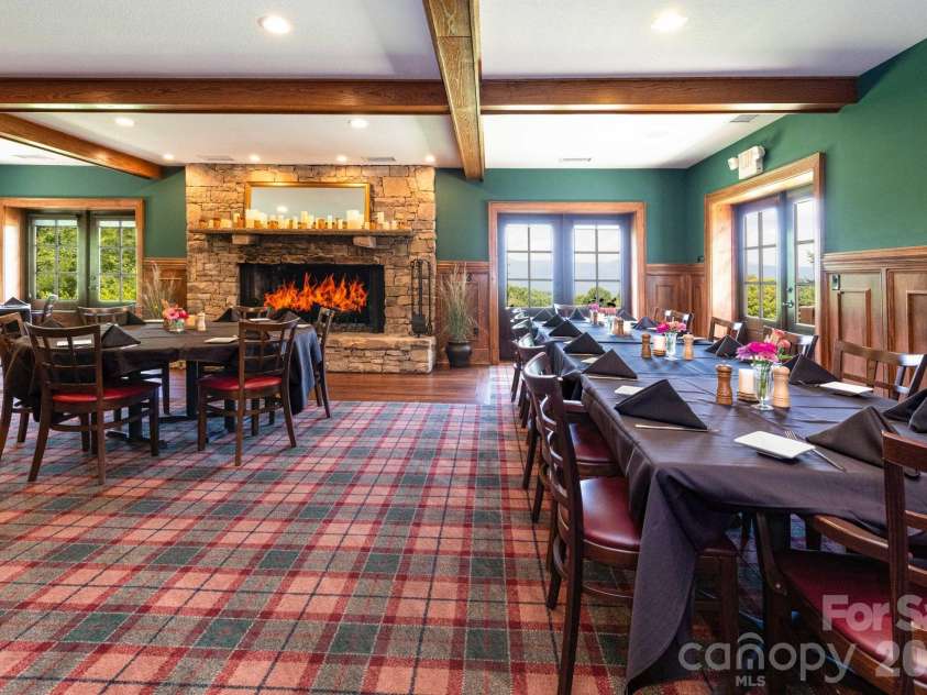 30 Finlaystone Trace, Waynesville, NC 28786.  MLS# CAR4425626, YatesRealty ID 53671. Dining at the restaurant.