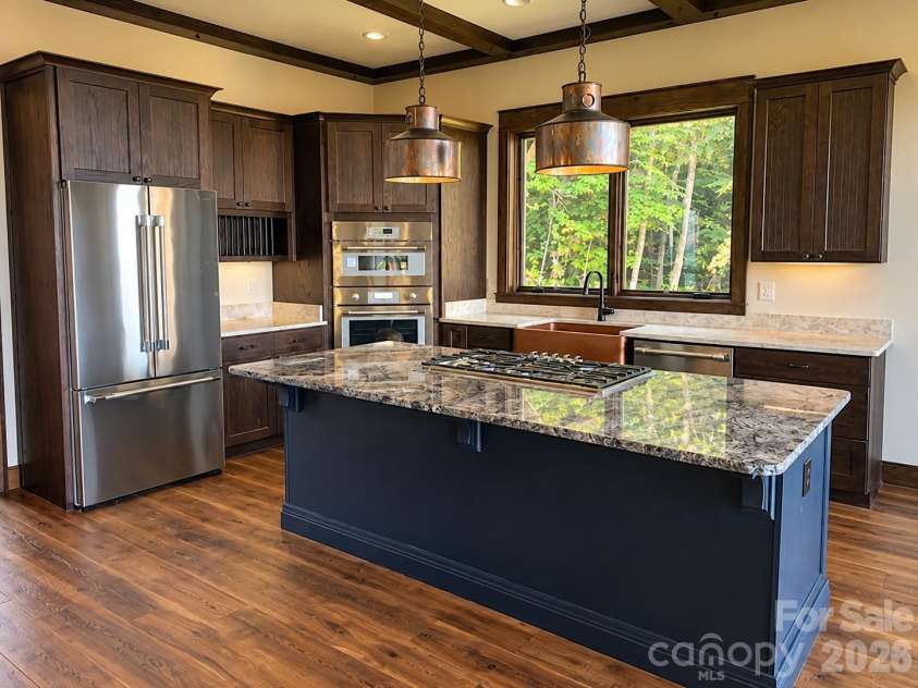 30 Finlaystone Trace, Waynesville, NC 28786.  MLS# CAR4425626, YatesRealty ID 53671. Floorplan has large open kitchen for entertaining.