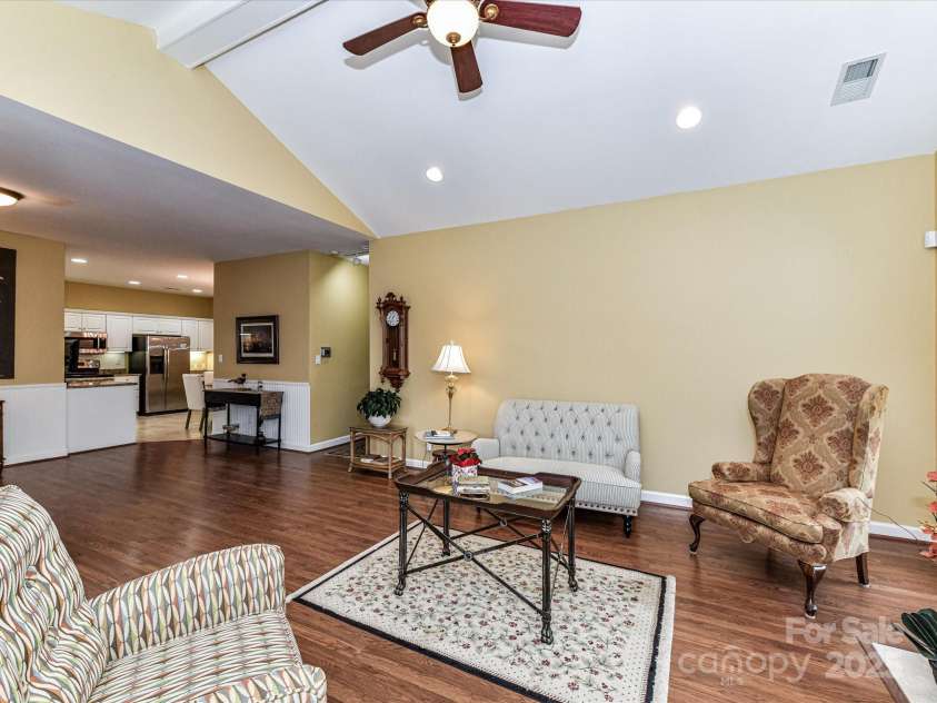 11406 Olde Turnbury Court, Charlotte, NC 28277.  MLS# CAR4233679, YatesRealty ID 5369. Overhead fan on the vaulted ceiling.
