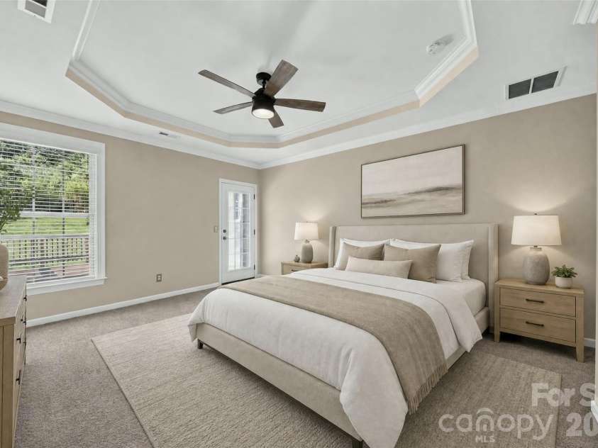 12910 Hunting Birds Lane, Charlotte, NC 28278.  MLS# CAR4427177, YatesRealty ID 53694. Primary Bedroom - virtually staged