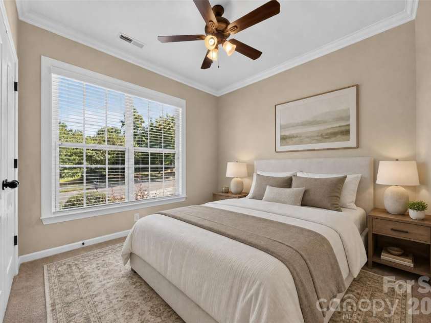 12910 Hunting Birds Lane, Charlotte, NC 28278.  MLS# CAR4427177, YatesRealty ID 53694. Secondary Bedroom Main Level - virtually staged