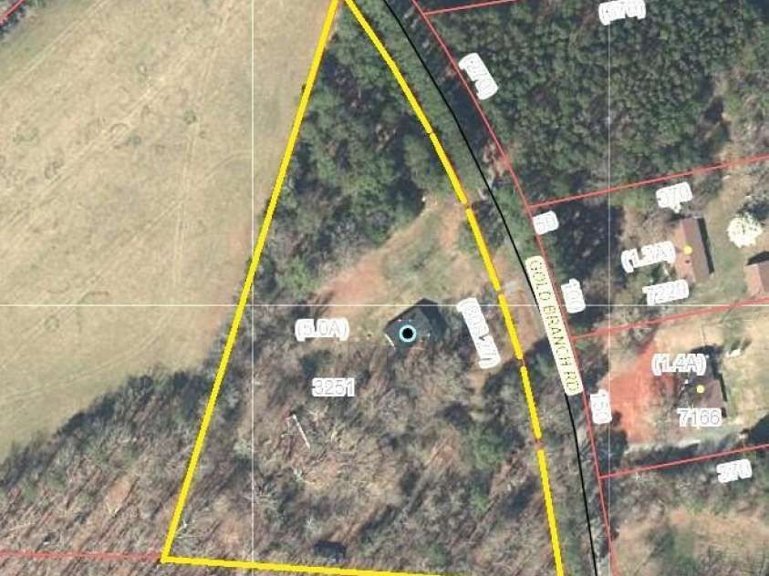 44731 Gold Branch Road, Richfield, NC 28137.  MLS# CAR4428570, YatesRealty ID 53701. 4.86 Acres+-