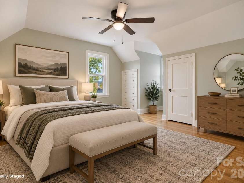 141 Madison Street, Marion, NC 28752.  MLS# CAR4398809, YatesRealty ID 5376. Virtually staged bedroom