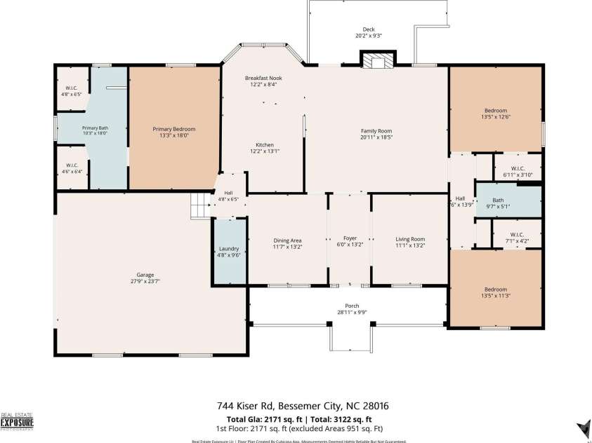 744 Kiser Road, Bessemer City, NC 28016.  MLS# CAR4415752, YatesRealty ID 53765. 