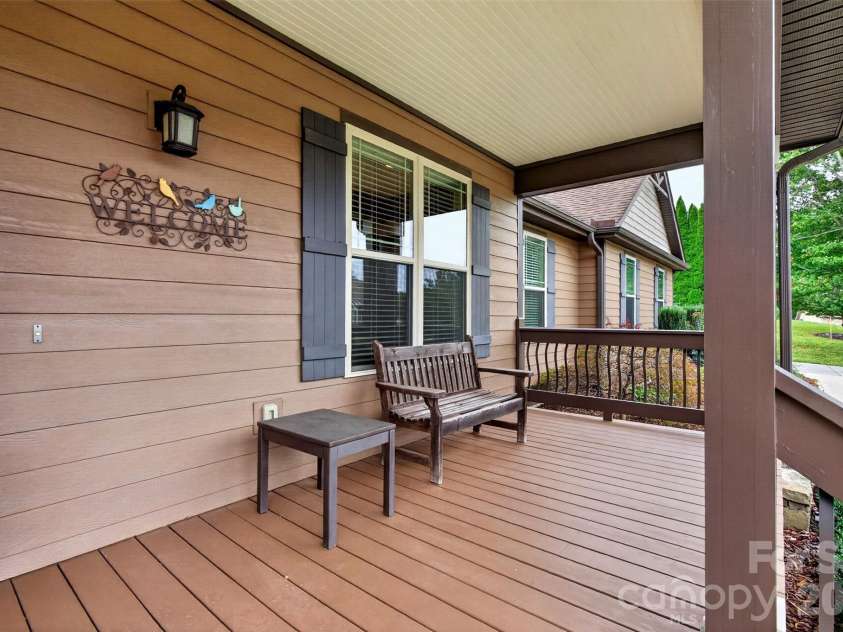 70 King Heights Drive, Fletcher, NC 28732.  MLS# CAR4427173, YatesRealty ID 53796. Front Porch