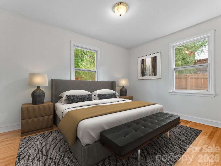 400 Monte Vista Road, Candler, NC 28715.  MLS# CAR4424409, YatesRealty ID 53800. 2nd bedroom virtually staged