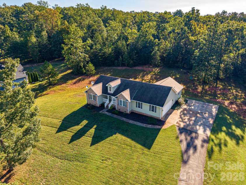 4252 Goodson Road, Maiden, NC 28650.  MLS# CAR4429073, YatesRealty ID 53815. Aerial View Front