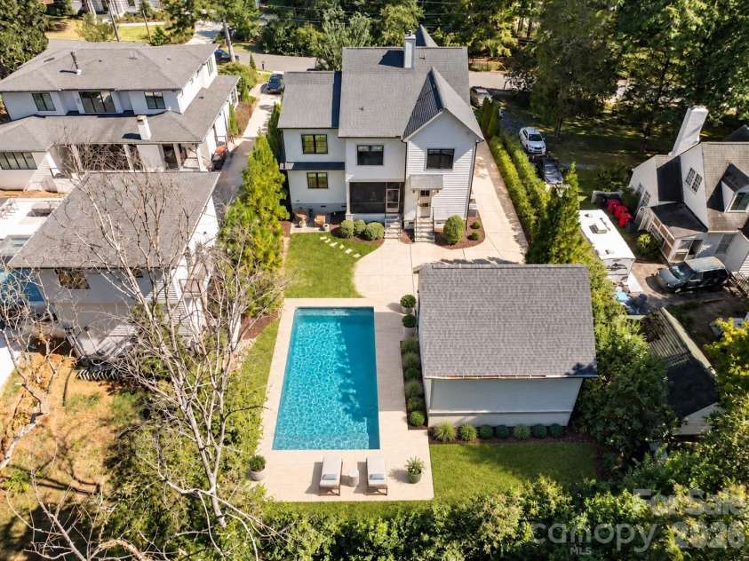 416 Woodland Street, Davidson, NC 28036.  MLS# CAR4425891, YatesRealty ID 53849. Pool rendering (there is no pool currently)