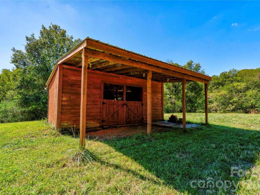 225 Hicks Hill Road, Lawndale, NC 28090.  MLS# CAR4430033, YatesRealty ID 53874. 2 Stall Barn