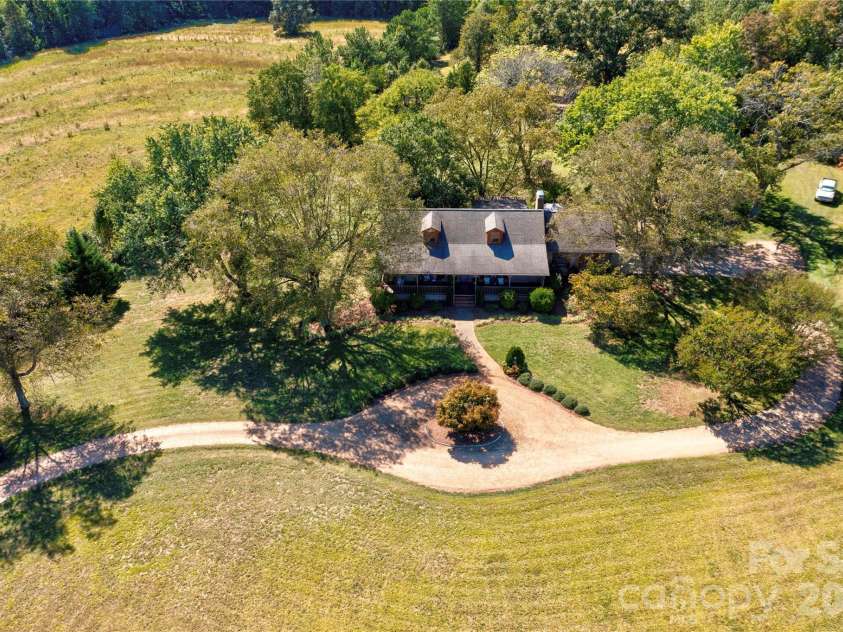 225 Hicks Hill Road, Lawndale, NC 28090.  MLS# CAR4430033, YatesRealty ID 53874. Aerial View