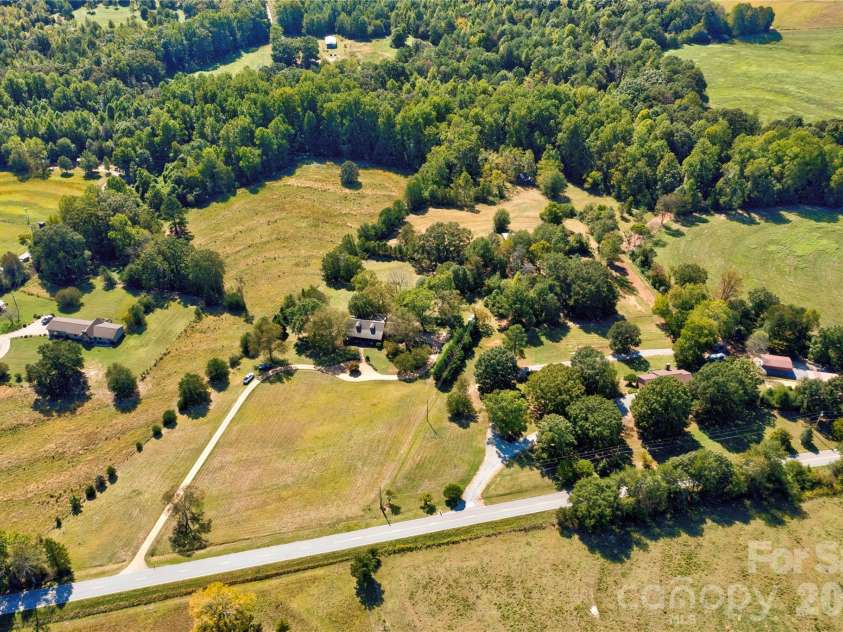 225 Hicks Hill Road, Lawndale, NC 28090.  MLS# CAR4430033, YatesRealty ID 53874. Aerial View