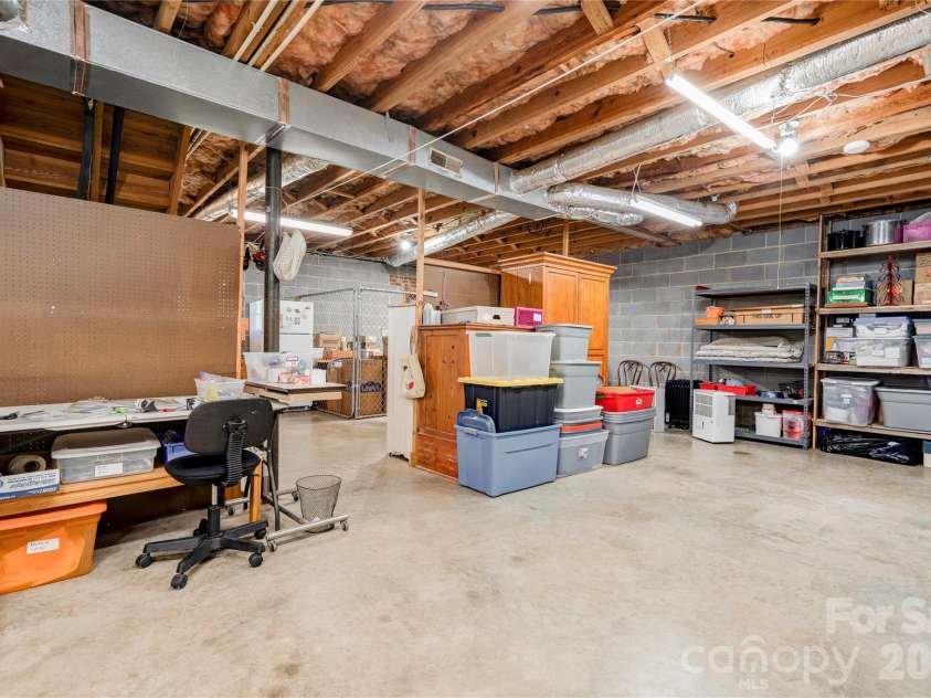 225 Hicks Hill Road, Lawndale, NC 28090.  MLS# CAR4430033, YatesRealty ID 53874. Basement