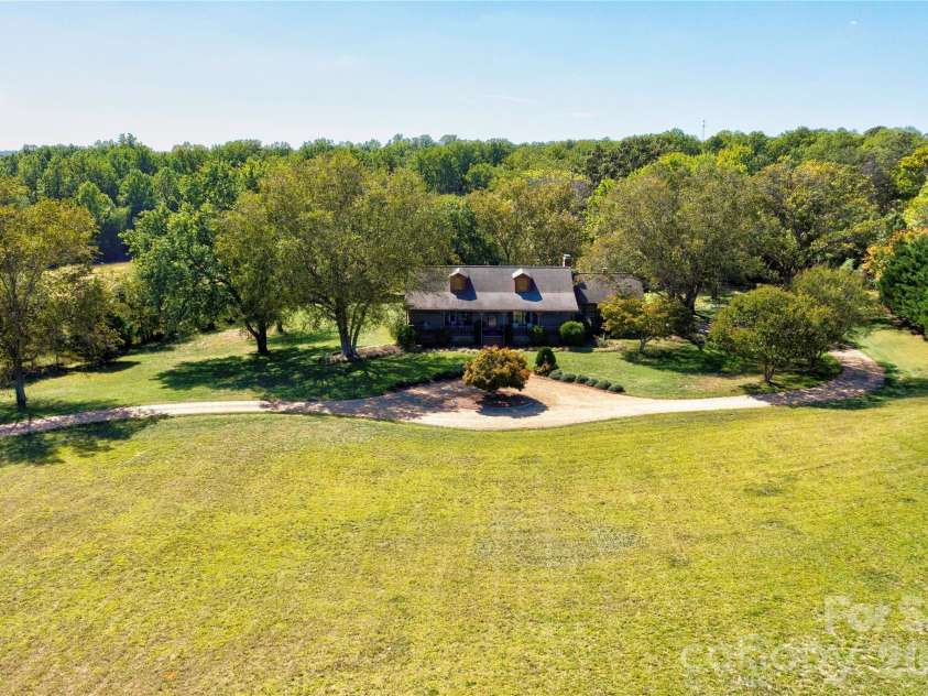225 Hicks Hill Road, Lawndale, NC 28090.  MLS# CAR4430033, YatesRealty ID 53874. Front Aerial