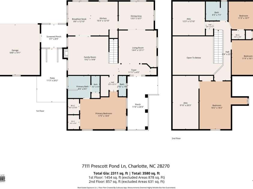 7111 Prescott Pond Lane, Charlotte, NC 28270.  MLS# CAR4428361, YatesRealty ID 53901. 