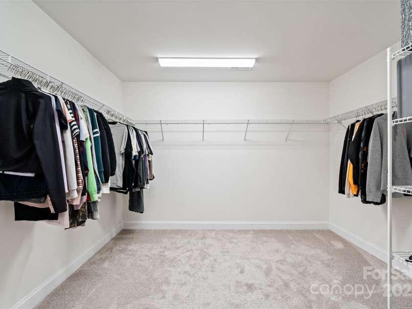 416 Clemson Tree Lane, Lake Wylie, SC 29710.  MLS# CAR4223424, YatesRealty ID 5391. Primary bedroom closet
