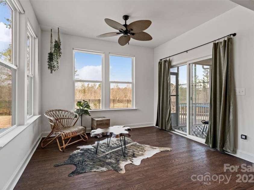 416 Clemson Tree Lane, Lake Wylie, SC 29710.  MLS# CAR4223424, YatesRealty ID 5391. Sunroom going out to the screened in porch and backyard