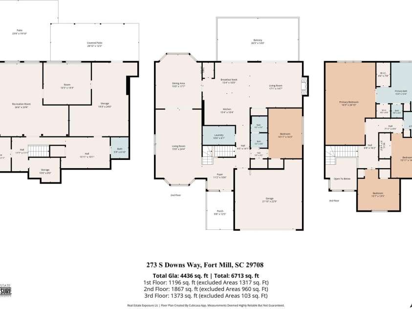 273 Downs Way, Fort Mill, SC 29708.  MLS# CAR4401042, YatesRealty ID 53913. 