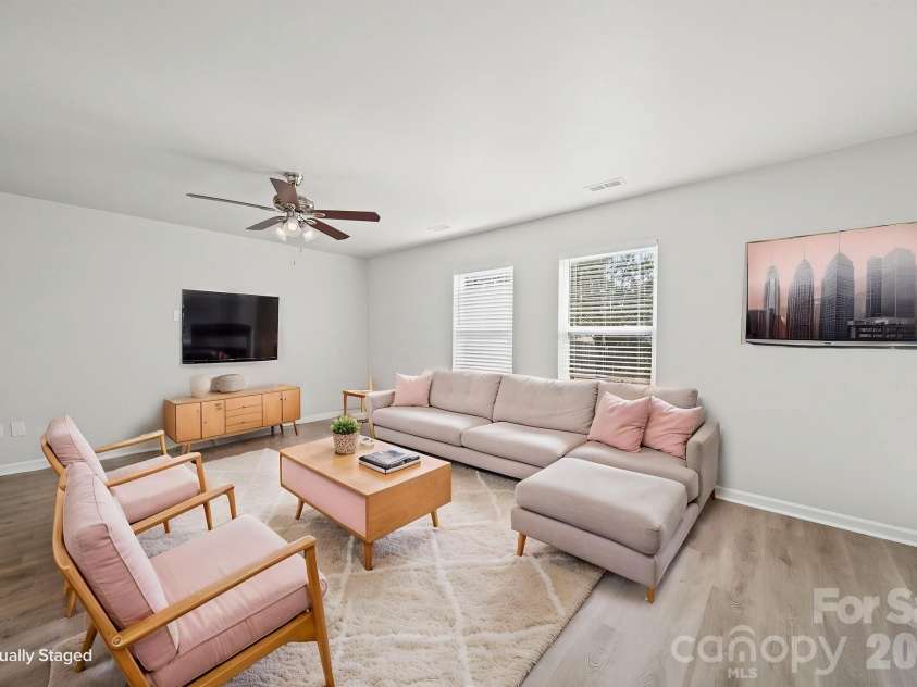 1820 Rustic Barn Drive, Huntersville, NC 28078.  MLS# CAR4428883, YatesRealty ID 53926. Great Room - Virtually Staged
