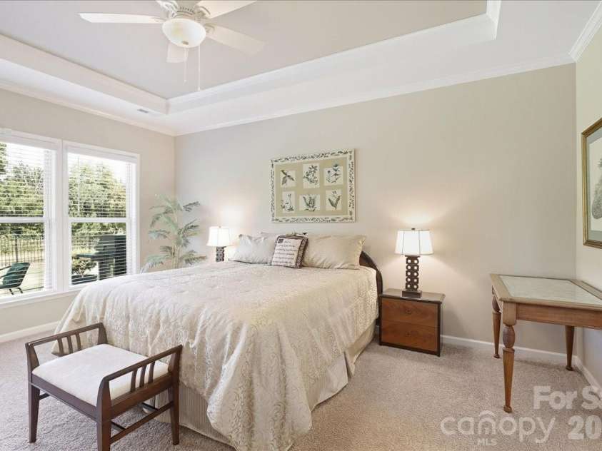 445 Haven Avenue, Fort Mill, SC 29715.  MLS# CAR4428956, YatesRealty ID 53954. Primary bedroom overlooks private back yard