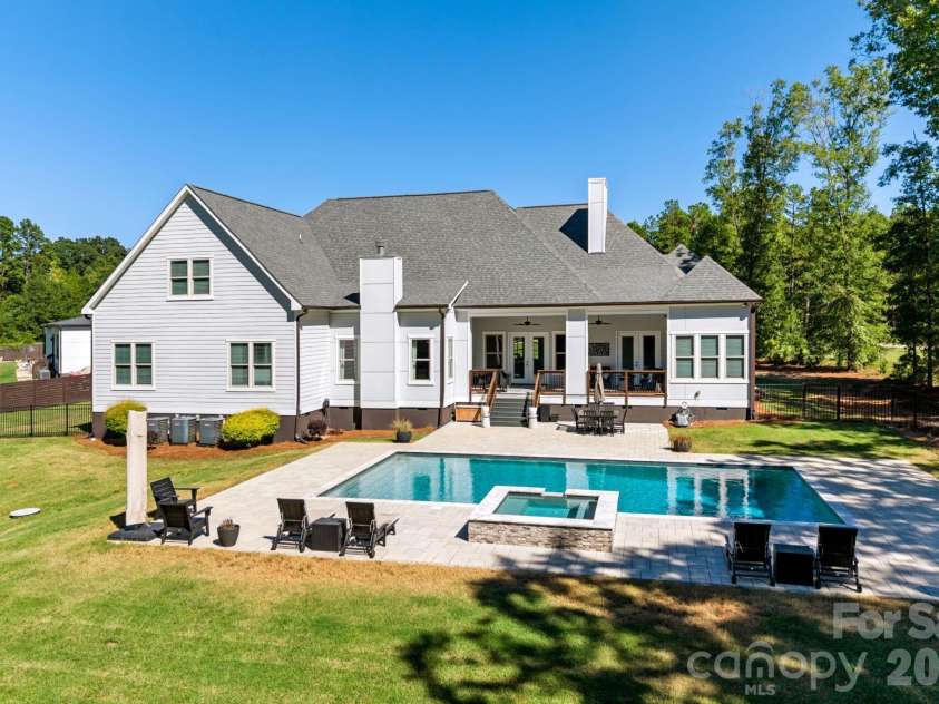7001 Duncan Road, Indian Trail, NC 28079.  MLS# CAR4427411, YatesRealty ID 53985. Backyard