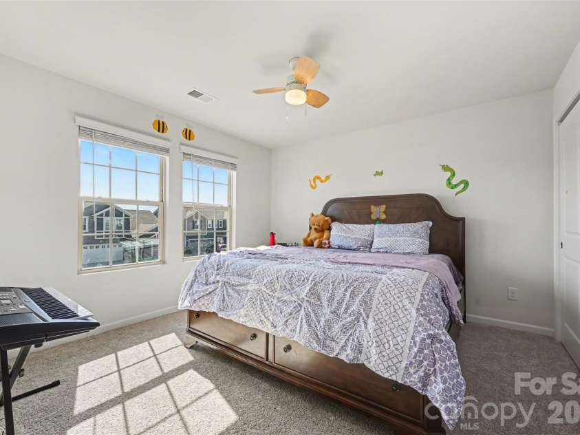 1311 Tollcross Road, Indian Trail, NC 28079.  MLS# CAR4350661, YatesRealty ID 5399. 2nd floor bedroom #2