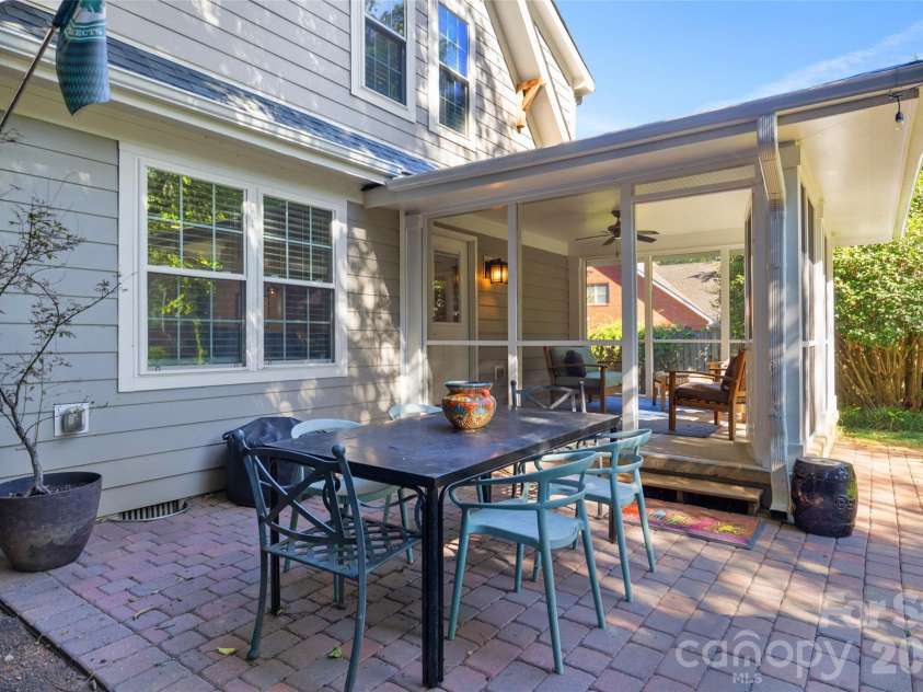 2608 Shenandoah Avenue, Charlotte, NC 28205.  MLS# CAR4423935, YatesRealty ID 54000. Back Patio