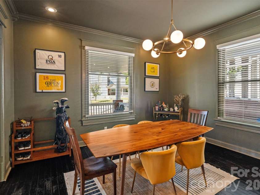 233 Marion Street, Rock Hill, SC 29730.  MLS# CAR4415460, YatesRealty ID 54008. Oversized windows fill the dining room with natural light