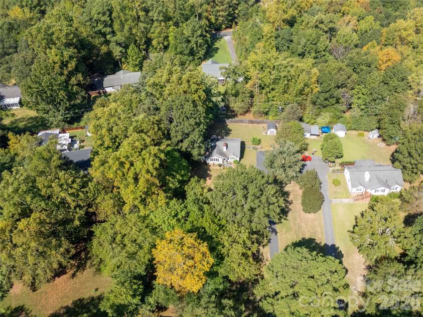 1154 Birchwood Drive, Clover, SC 29710.  MLS# CAR4425698, YatesRealty ID 54009. Aerial- Front & Driveway