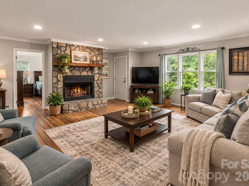 1154 Birchwood Drive, Clover, SC 29710.  MLS# CAR4425698, YatesRealty ID 54009. LR Edit 3 / Virtual Staging