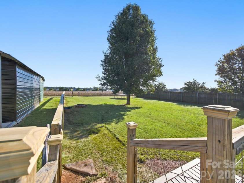 7580 Woodleaf Road, Woodleaf, NC 27054.  MLS# CAR4427833, YatesRealty ID 54012. Large fenced back yard