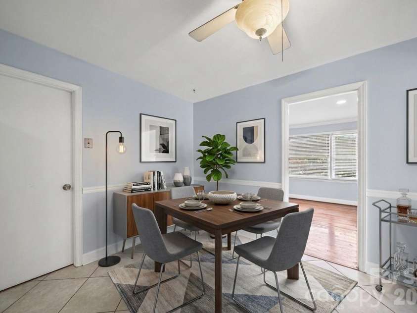 3029 Rosehill Drive, Charlotte, NC 28212.  MLS# CAR4417445, YatesRealty ID 54036. Dining Room
