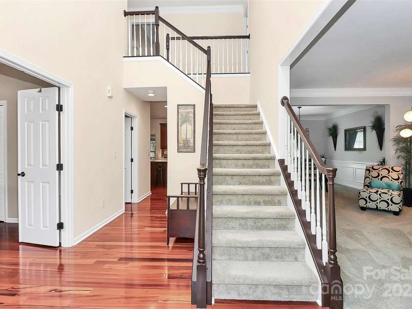 4086 Buckingham Drive, Fort Mill, SC 29707.  MLS# CAR4243764, YatesRealty ID 5404. Foyer with engineered hardwood flooring