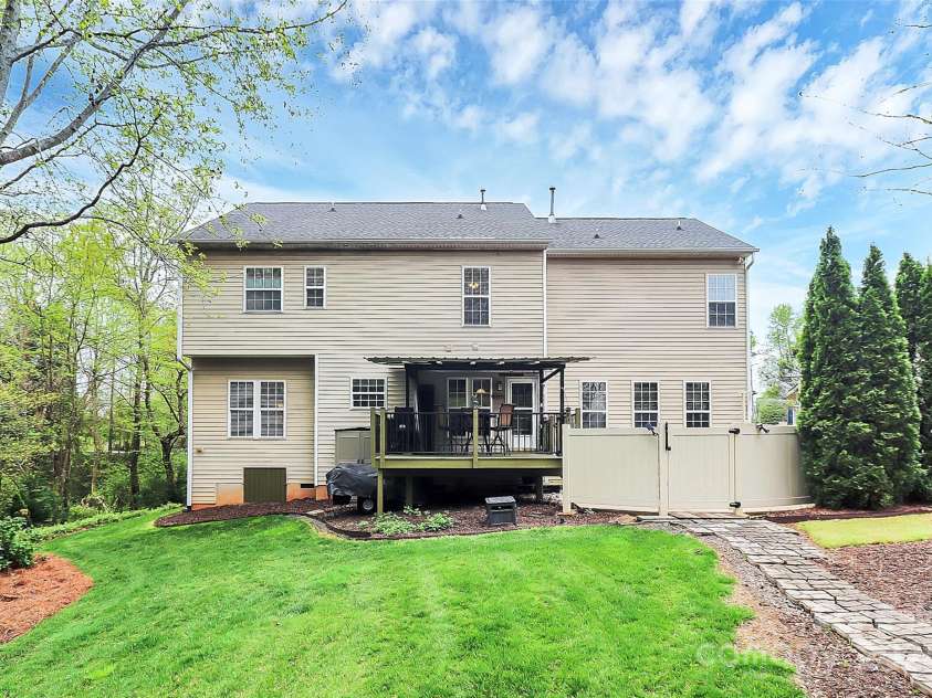4086 Buckingham Drive, Fort Mill, SC 29707.  MLS# CAR4243764, YatesRealty ID 5404. View of rear of home