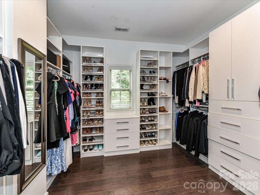 16056 Reynolds Drive, Indian Land, SC 29707.  MLS# CAR4423520, YatesRealty ID 54082. Primary Closet w custom Built-ins