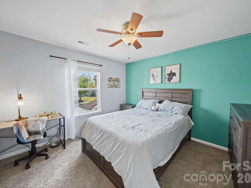 3604 Grovecreek Pond Drive, Concord, NC 28027.  MLS# CAR4428204, YatesRealty ID 54089. Bedroom 3