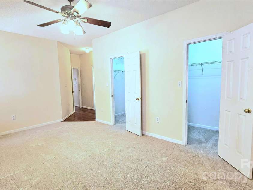 5016 Haybridge Road, Charlotte, NC 28269.  MLS# CAR4240523, YatesRealty ID 5411. Primary Dual Walk In Closets