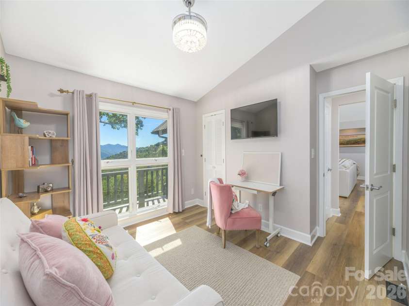 465 Leatherwood Road, Maggie Valley, NC 28751.  MLS# CAR4430446, YatesRealty ID 54136. Main Level Primary BR2