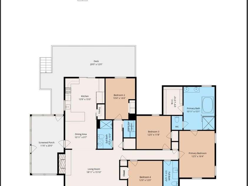 2559 Watson Drive, Lancaster, SC 29720.  MLS# CAR4428149, YatesRealty ID 54150. Floorplan