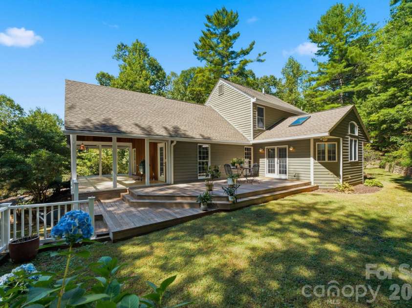 450 Mills Gap Road, Arden, NC 28704.  MLS# CAR4429619, YatesRealty ID 54160. IPE WOOD DECKING!