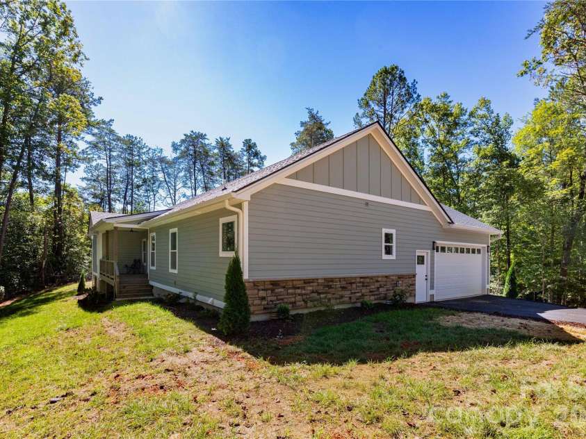64 Cherry Cove Way, Old Fort, NC 28762.  MLS# CAR4427968, YatesRealty ID 54227. Back & Side view of Home