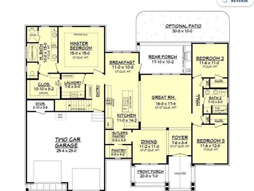 194 Sams Way, Statesville, NC 28625.  MLS# CAR4428928, YatesRealty ID 54228. Craftsman House Plan #50-249 - Floor Plan