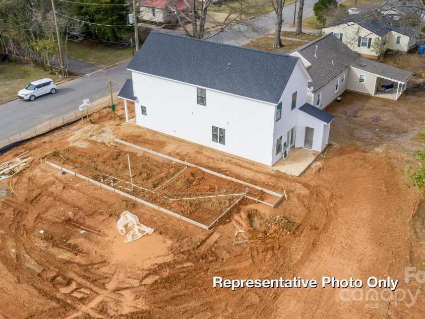 164 Sycamore Street, Mooresville, NC 28115.  MLS# CAR4231421, YatesRealty ID 5424. Aerial Photo