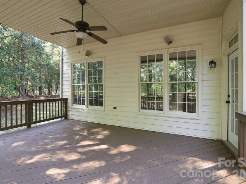 3439 Twelve Oaks Place, Charlotte, NC 28270.  MLS# CAR4423382, YatesRealty ID 54247. Back Porch