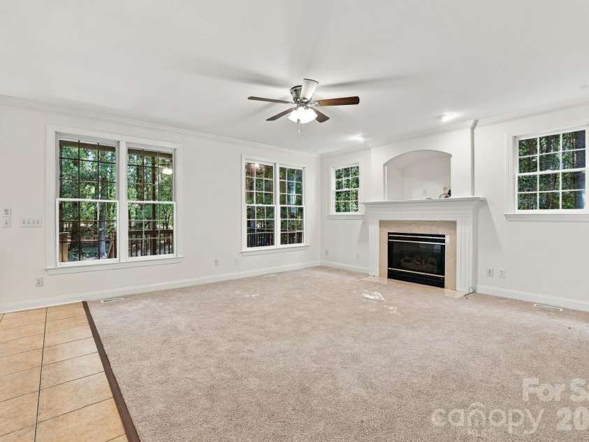 3439 Twelve Oaks Place, Charlotte, NC 28270.  MLS# CAR4423382, YatesRealty ID 54247. Downstairs Den
