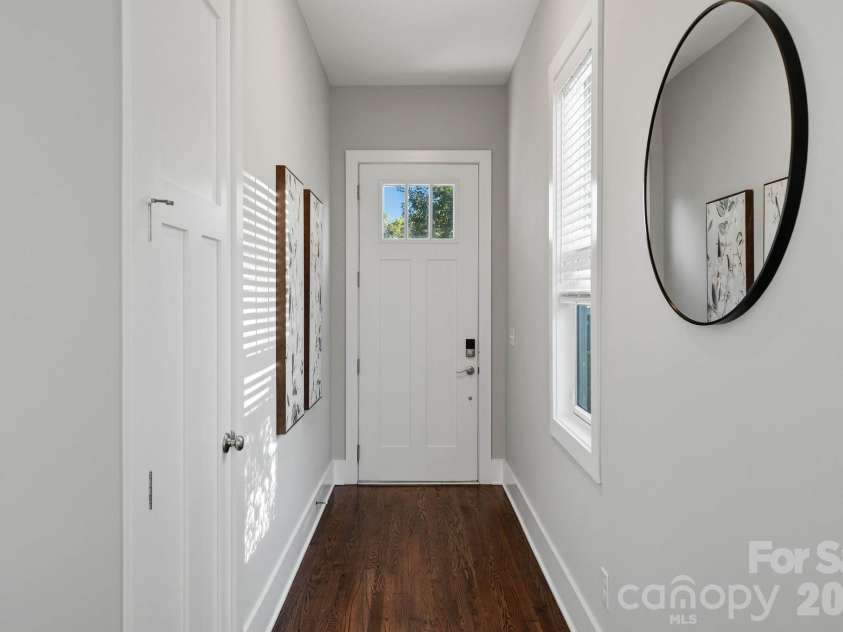 1303 Cortland Road, Charlotte, NC 28209.  MLS# CAR4430140, YatesRealty ID 54252. Entryway from covered front porch.