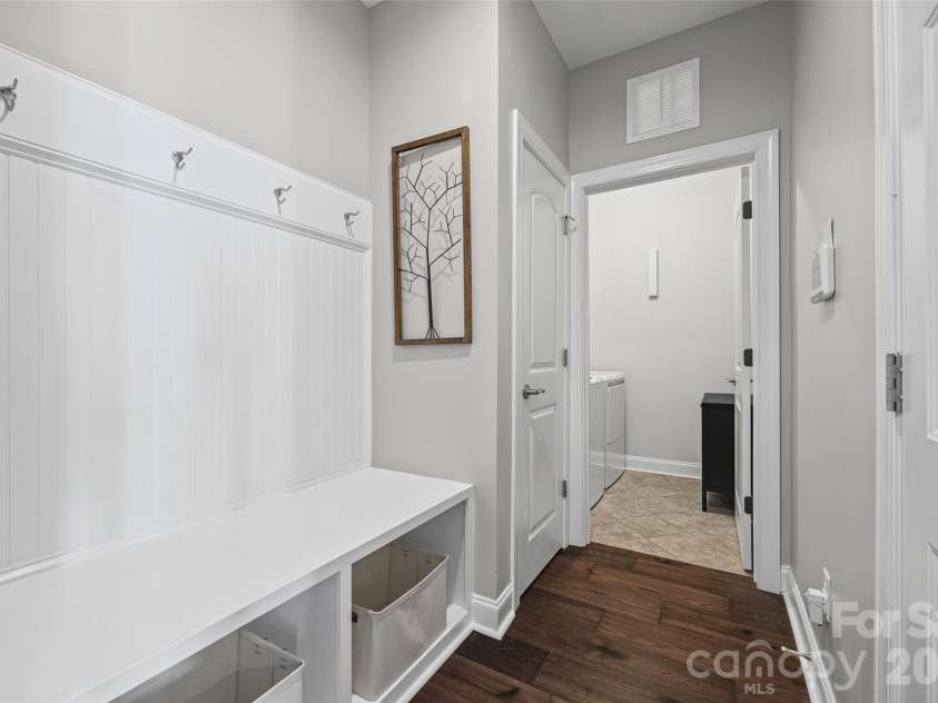 17015 Challory Glen Way, Charlotte, NC 28278.  MLS# CAR4429869, YatesRealty ID 54266. Drop zone by garage entry and laundry room on main floor.