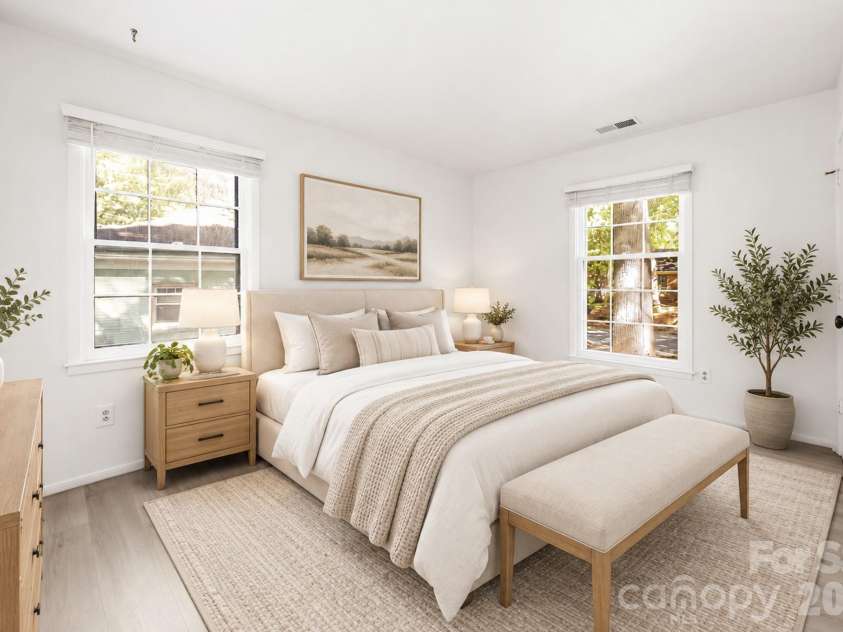 9112 Sardis Forest Drive, Charlotte, NC 28270.  MLS# CAR4429591, YatesRealty ID 54276. Bedroom 3 - Virtually Staged