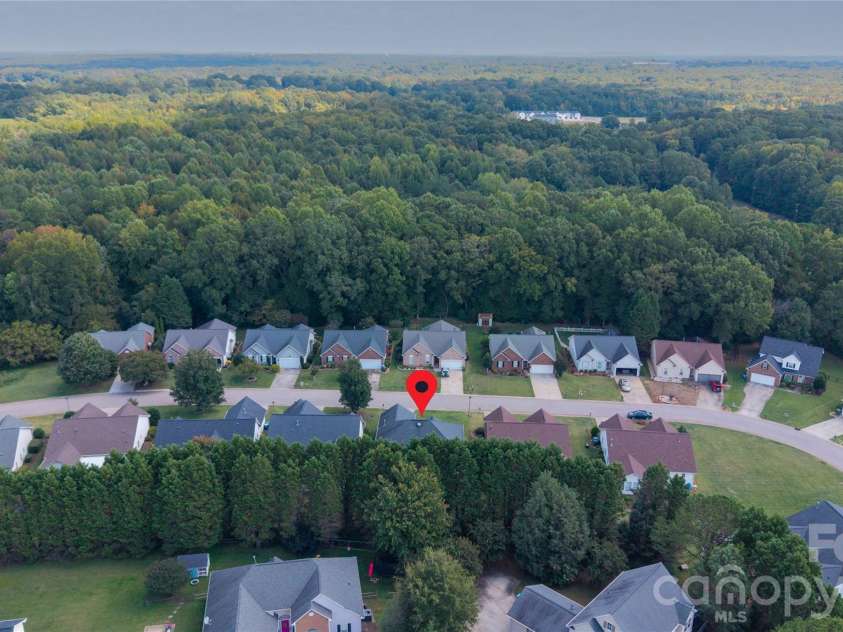 1011 Overhill Drive, Salisbury, NC 28144.  MLS# CAR4429292, YatesRealty ID 54283. Another aerial view from the back angle
