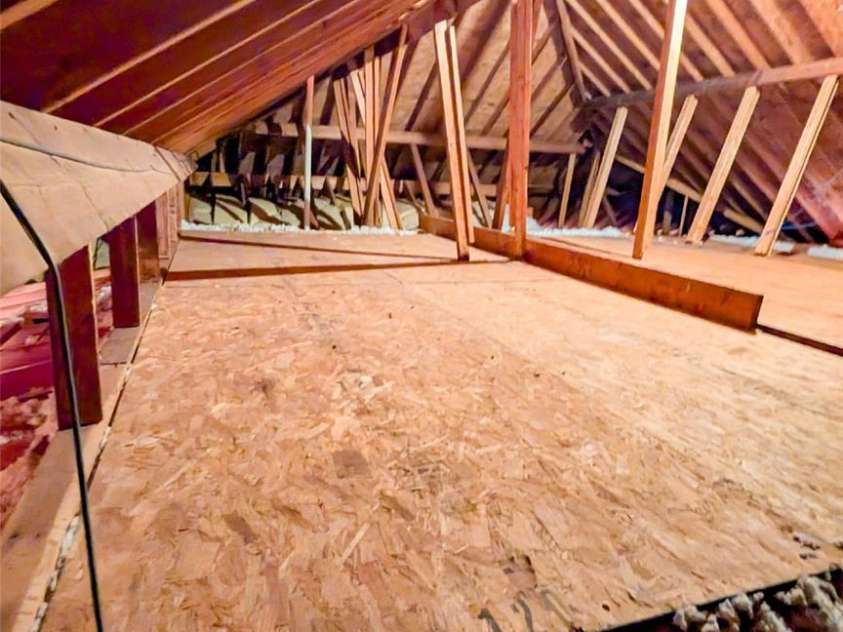 1011 Overhill Drive, Salisbury, NC 28144.  MLS# CAR4429292, YatesRealty ID 54283. Attic showing the potential for tons of storage.